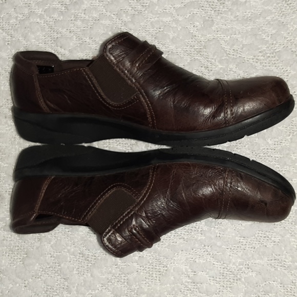2/$50 CLARKS Shoes - Leather Upper - Padded Lining - Cushioned Insole - Sz 9M - Picture 8 of 11